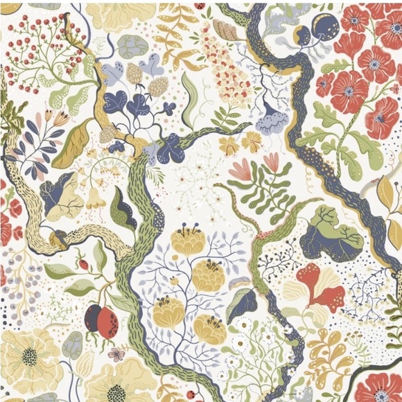 Anthropology ✨Lina II Anne Floral Patterned Wallpaper - 2 Rolls - Picture 2 of 7